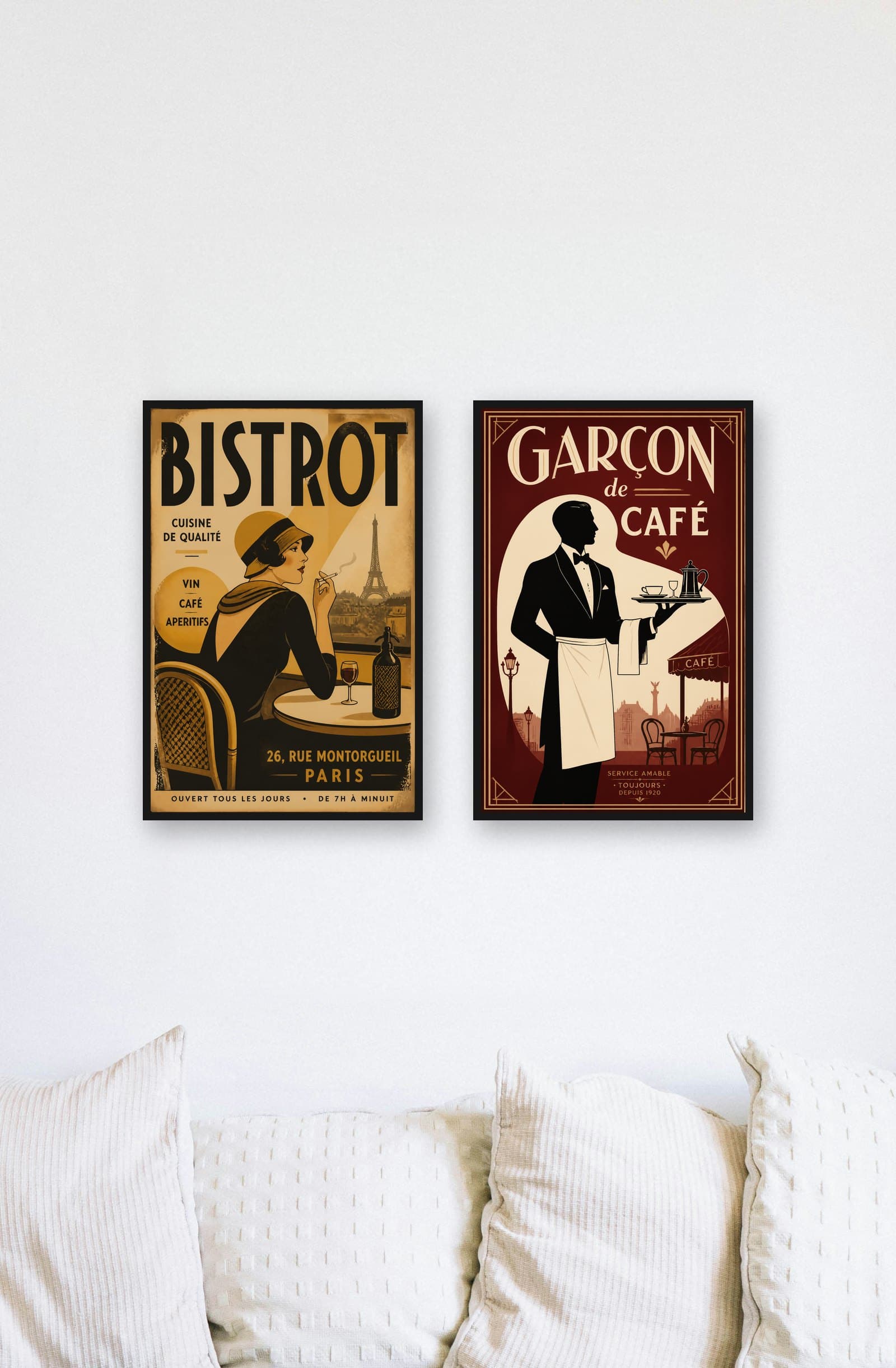 Duo Brasserie : mise en situation murale