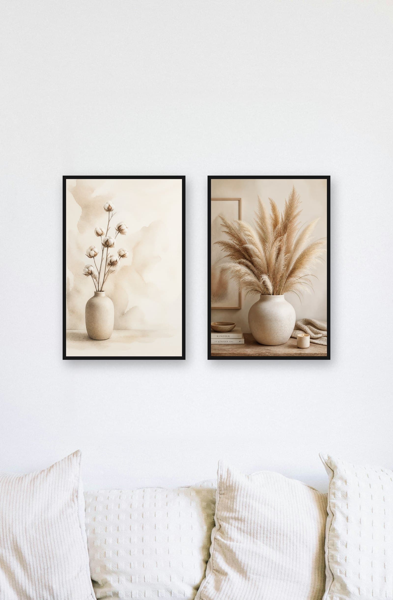 Duo Coton : mise en situation murale