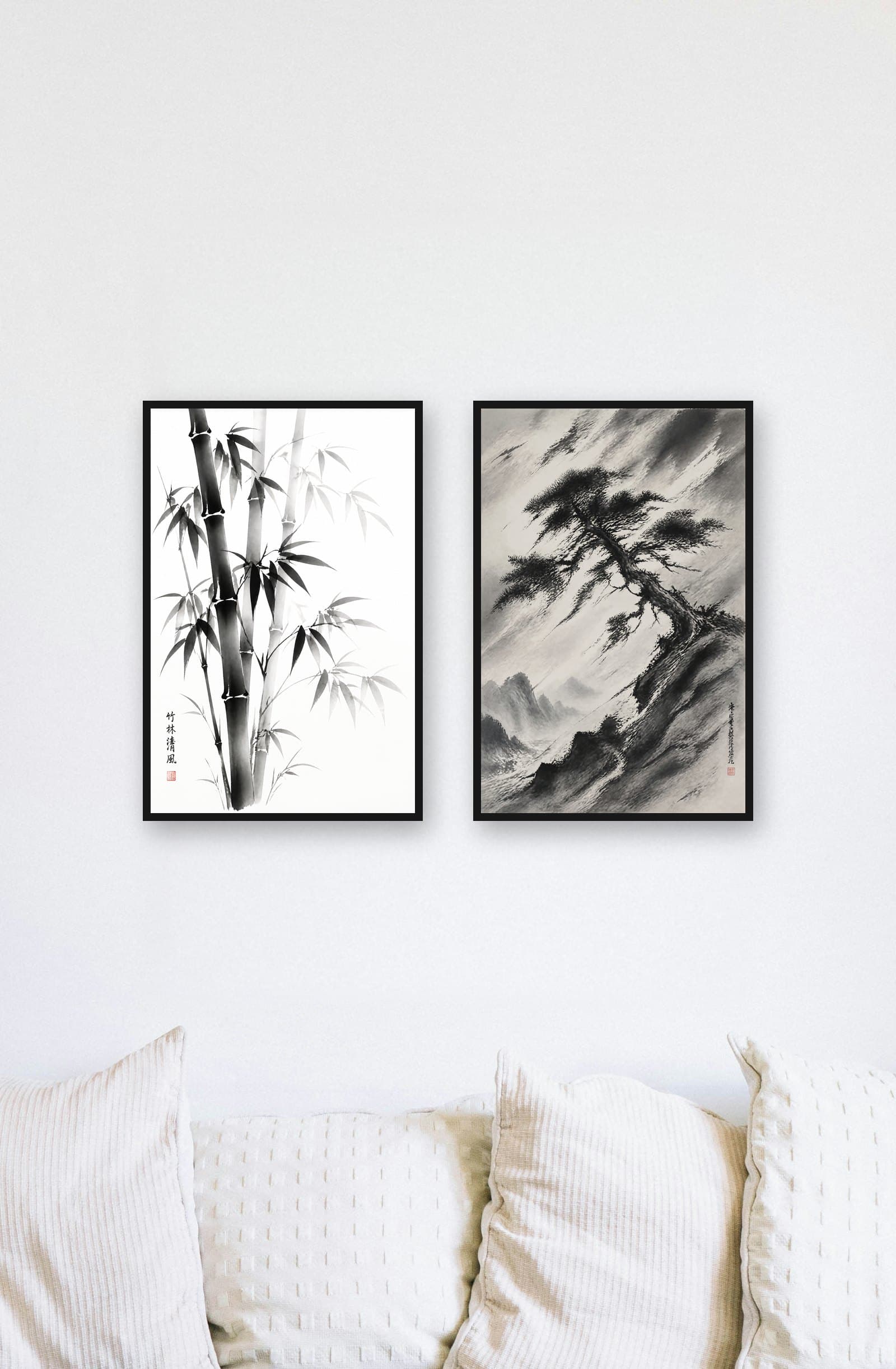 Duo Sumi : mise en situation murale